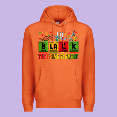 Black The Prime Element Premium Hoodie Designed By Zillion Design Studio