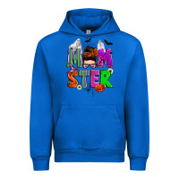 Cobalt halloween momster messy bun Urban Hoodie - Zillion Design Studio
