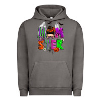 Pigment Tornado halloween momster messy bun Urban Hoodie - Zillion Design Studio