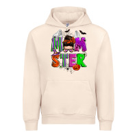 Sandshell halloween momster messy bun Urban Hoodie - Zillion Design Studio