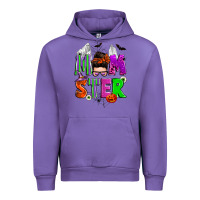 Tulip halloween momster messy bun Urban Hoodie - Zillion Design Studio