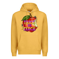 Mustard Trick or Teach Premium Hoodie - texasbilliewilder