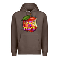 Coffee Trick or Teach Premium Hoodie - texasbilliewilder