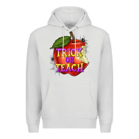Dove Grey Trick or Teach Premium Hoodie - texasbilliewilder