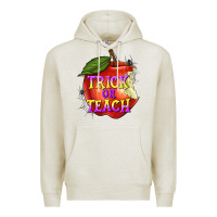 Oatmeal Heather Trick or Teach Premium Hoodie - texasbilliewilder