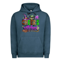 Pigment Midnight Navy Cheers witches Urban Hoodie - Zillion Design Studio