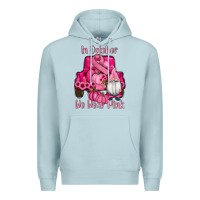 Blue Mist breast cancer awareness pink truck gnomes Premium Hoodie - RanaPortraitStore