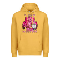 Mustard breast cancer awareness pink truck gnomes Premium Hoodie - RanaPortraitStore