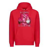 Red breast cancer awareness pink truck gnomes Premium Hoodie - RanaPortraitStore
