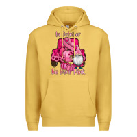 Antique Gold breast cancer awareness pink truck gnomes Premium Hoodie - RanaPortraitStore