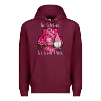 Burgundy breast cancer awareness pink truck gnomes Premium Hoodie - RanaPortraitStore