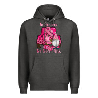 Charcoal Heather breast cancer awareness pink truck gnomes Premium Hoodie - RanaPortraitStore