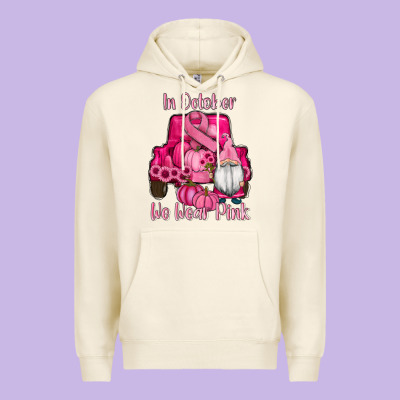 Breast Cancer Awareness Pink Truck Gnomes Premium Hoodie Designed By Ranaportraitstore