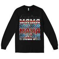 Black american mama Long Sleeve Tee - BarkalooDesign