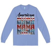 Colony Blue american mama Long Sleeve Tee - BarkalooDesign