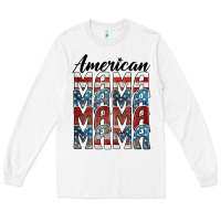 White american mama Long Sleeve Tee - BarkalooDesign