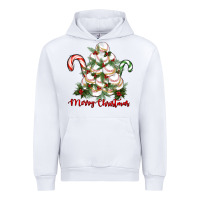 White merry christmas baseball Urban Hoodie - RanaPortraitStore