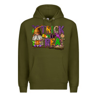 Army Green Trick or Treat Premium Hoodie - texasbilliewilder