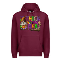 Burgundy Trick or Treat Premium Hoodie - texasbilliewilder