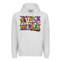 Dove Grey Trick or Treat Premium Hoodie - texasbilliewilder
