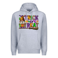 Heather Grey Trick or Treat Premium Hoodie - texasbilliewilder
