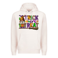 Pale Pink Trick or Treat Premium Hoodie - texasbilliewilder