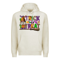 Oatmeal Heather Trick or Treat Premium Hoodie - texasbilliewilder