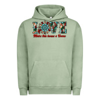 Pigment Oil Green love make this house a home Urban Hoodie - RanaPortraitStore