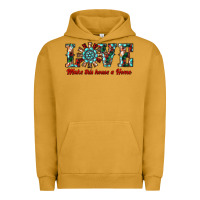 Pigment Peanut Butter love make this house a home Urban Hoodie - RanaPortraitStore