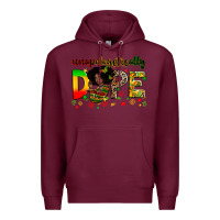 Burgundy unapologetically dope Premium Hoodie - Zillion Design Studio