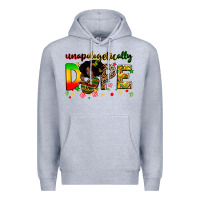 Heather Grey unapologetically dope Premium Hoodie - Zillion Design Studio