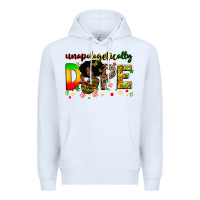 White unapologetically dope Premium Hoodie - Zillion Design Studio
