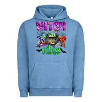 Pigment Pebble Blue witch vibes Urban Hoodie - Zillion Design Studio