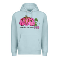 Blue Mist in october we wear pink pumpkin and sunflowers Premium Hoodie - RanaPortraitStore