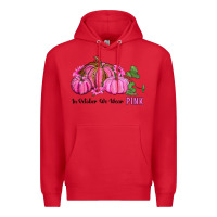 Red in october we wear pink pumpkin and sunflowers Premium Hoodie - RanaPortraitStore
