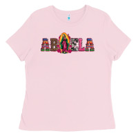 Bubblegum Pink abuela our lady of guadalupe Ladies Tee - Artiststas