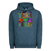 Pigment Midnight Navy trick or treat Urban Hoodie - Zillion Design Studio