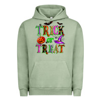 Pigment Oil Green trick or treat Urban Hoodie - Zillion Design Studio