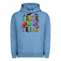 Pigment Pebble Blue trick or treat Urban Hoodie - Zillion Design Studio
