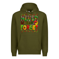 Army Green never let them forget Premium Hoodie - Zillion Design Studio