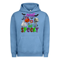 Pigment Pebble Blue sweet and spooky Urban Hoodie - Zillion Design Studio