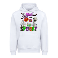 White sweet and spooky Urban Hoodie - Zillion Design Studio