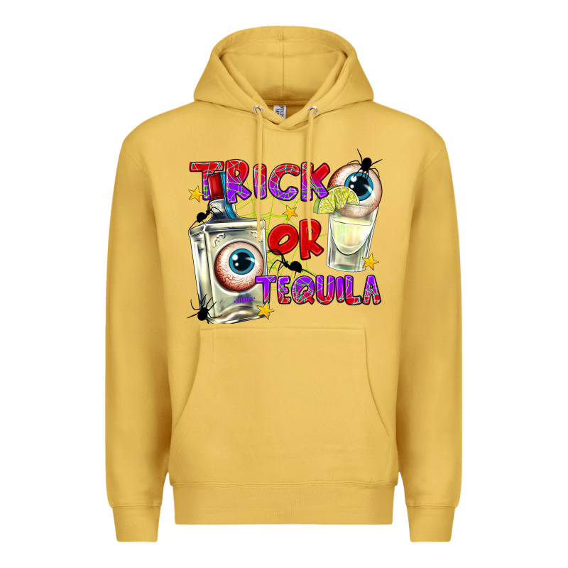 Trick Or Tequila Premium Hoodie by texasbilliewilder | Teevron