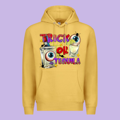 Trick Or Tequila Premium Hoodie Designed By Texasbilliewilder