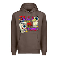 Coffee Trick or Tequila Premium Hoodie - texasbilliewilder