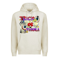 Oatmeal Heather Trick or Tequila Premium Hoodie - texasbilliewilder