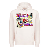 Pale Pink Trick or Tequila Premium Hoodie - texasbilliewilder