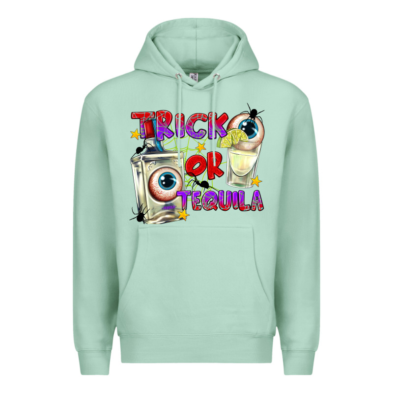 Trick Or Tequila Premium Hoodie by texasbilliewilder | Teevron