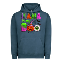 Pigment Midnight Navy mama is my boo Urban Hoodie - Zillion Design Studio
