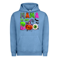 Pigment Pebble Blue mama is my boo Urban Hoodie - Zillion Design Studio